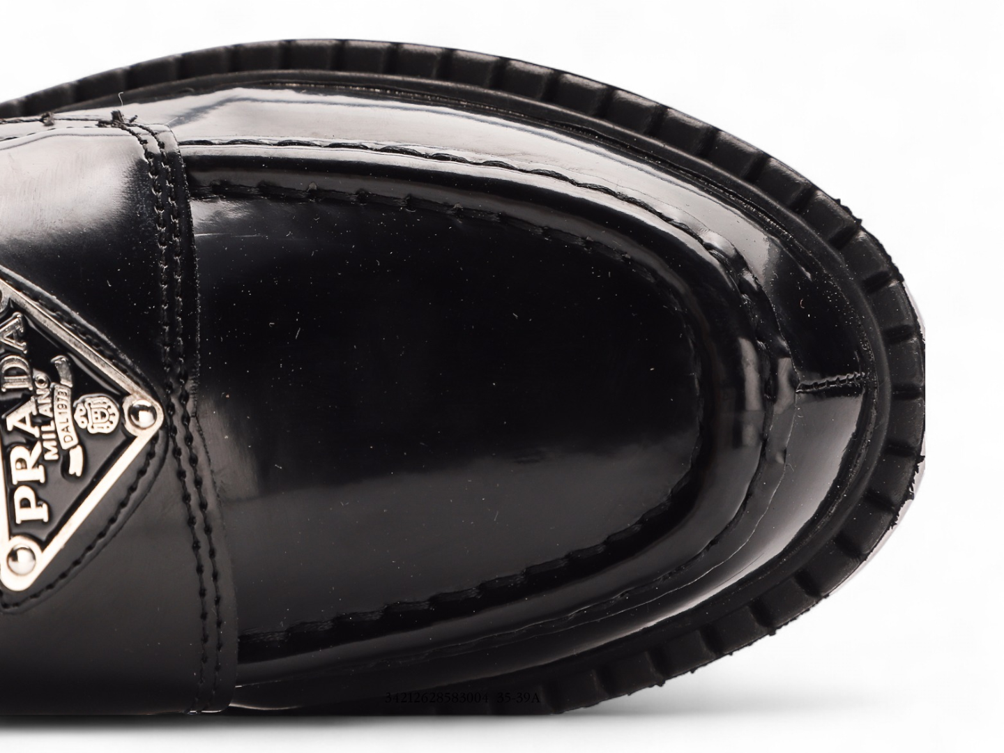 Prada Chocolate brushed leather