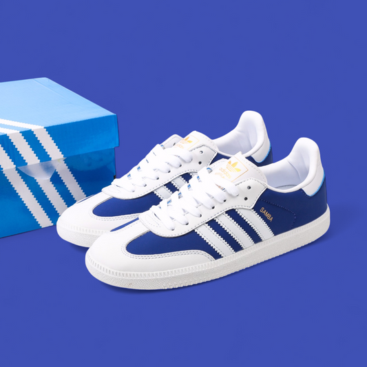 Samba OG Shoes - White Blue