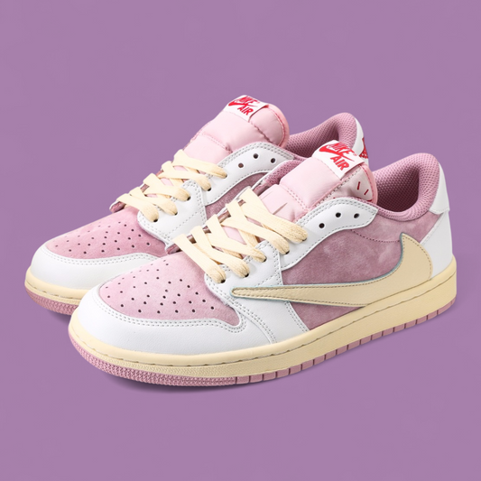 Travis Scott Jordan 1 Low Shy Pink