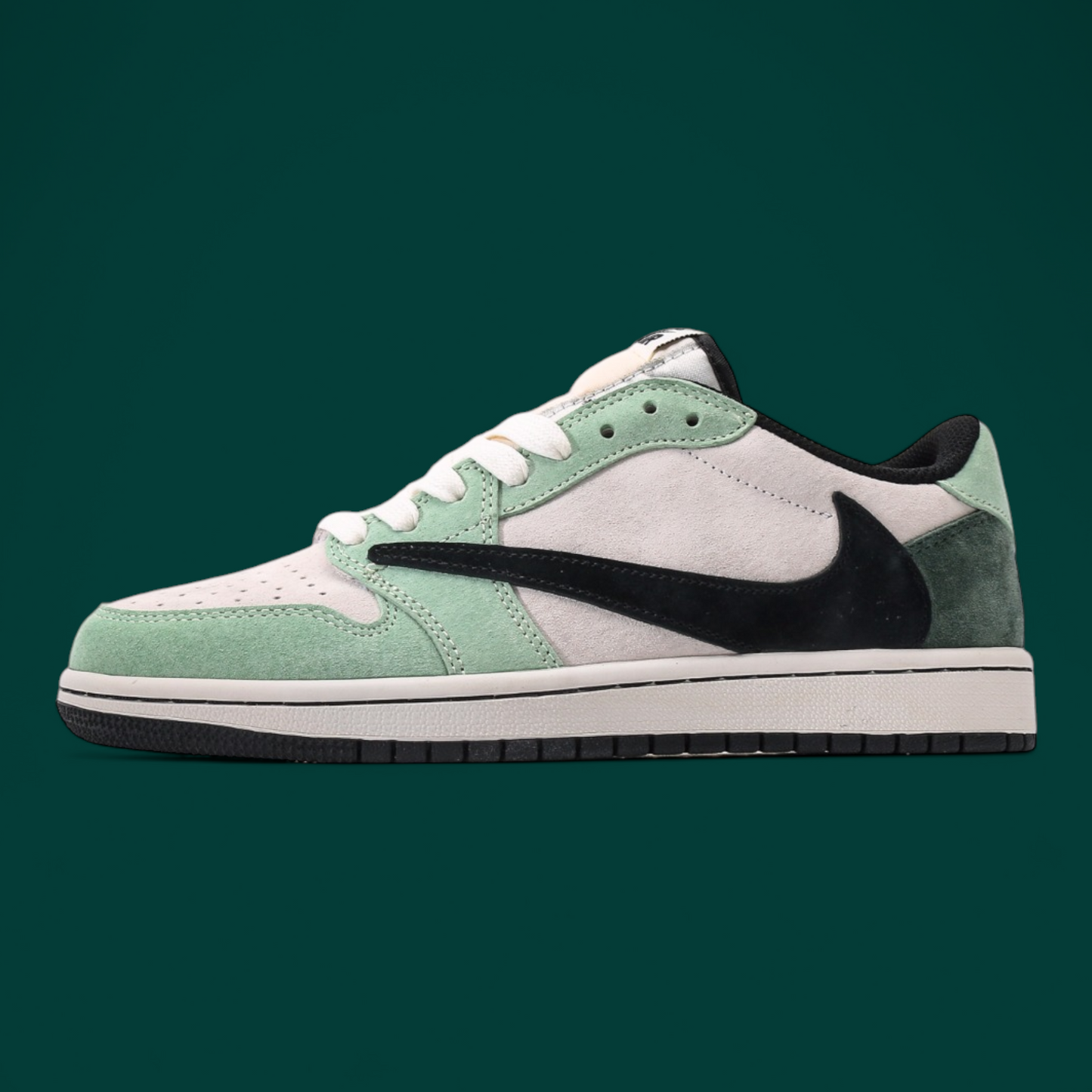 Travis Scott x Air Jordan 1 Low OG Verde Branco