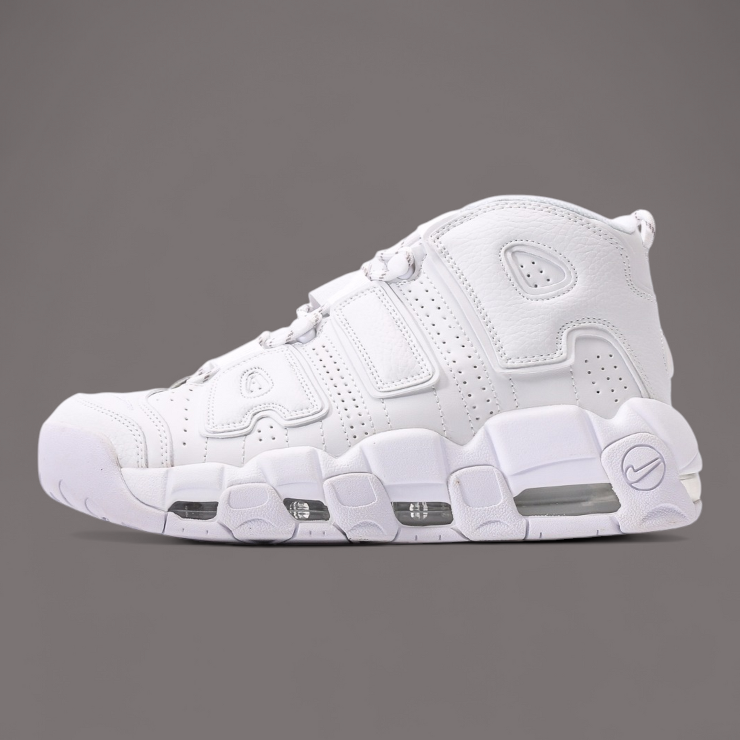 Nike air more uptempo white chrome
