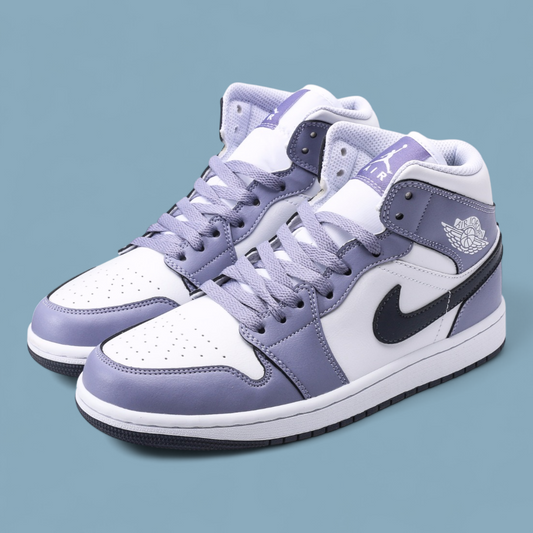 Nike Air Jordan 1 Mid AJ1 Dark Blue Grey