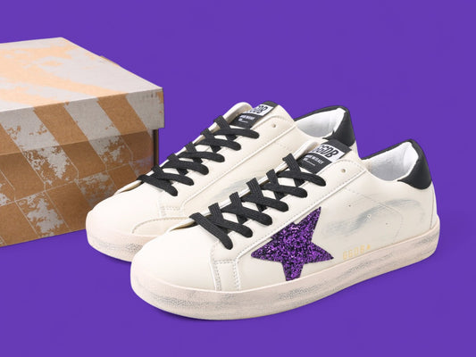 Golden Goose Wmns Superstar 'White Purple'