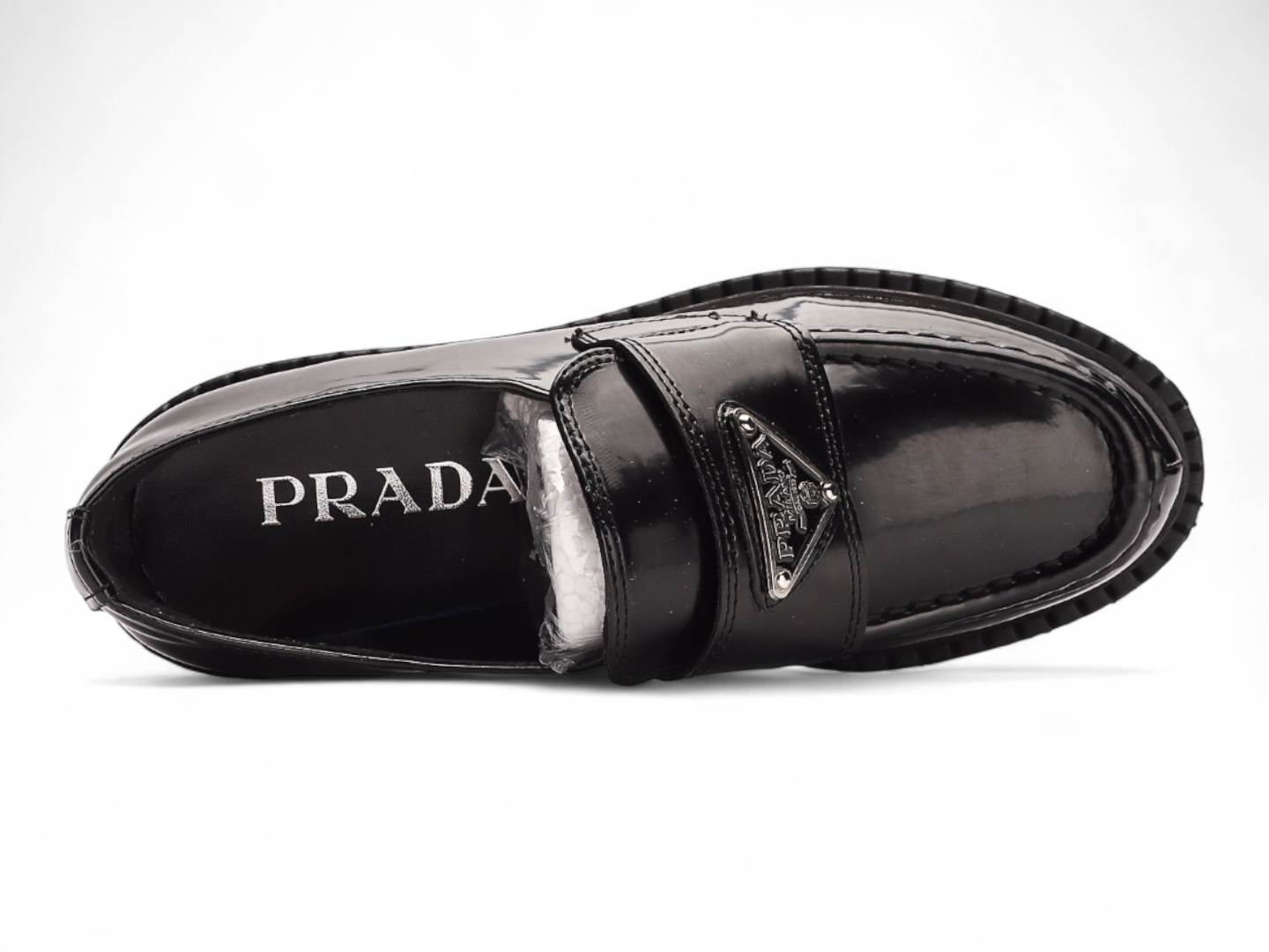 Prada Chocolate brushed leather