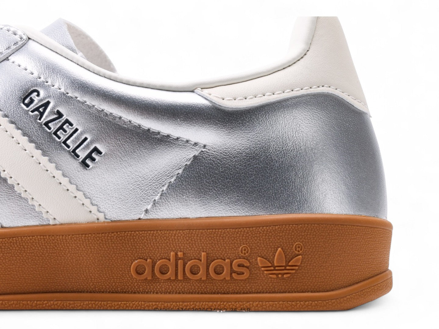Adidas gazelle metallic silver