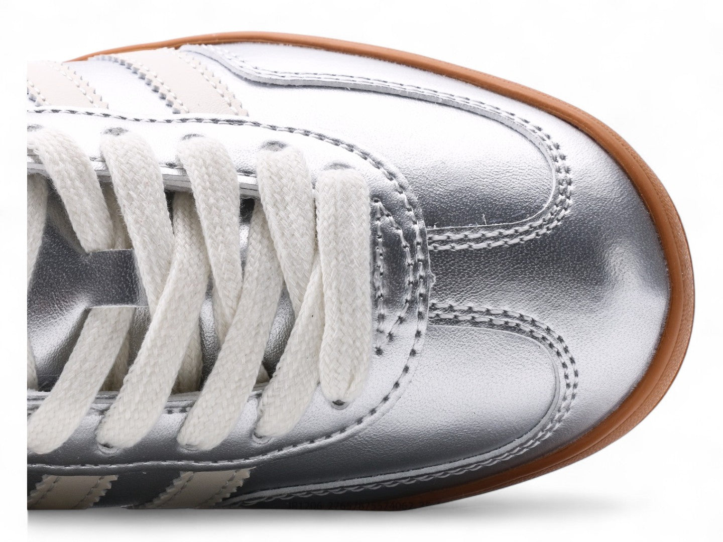 Adidas gazelle metallic silver