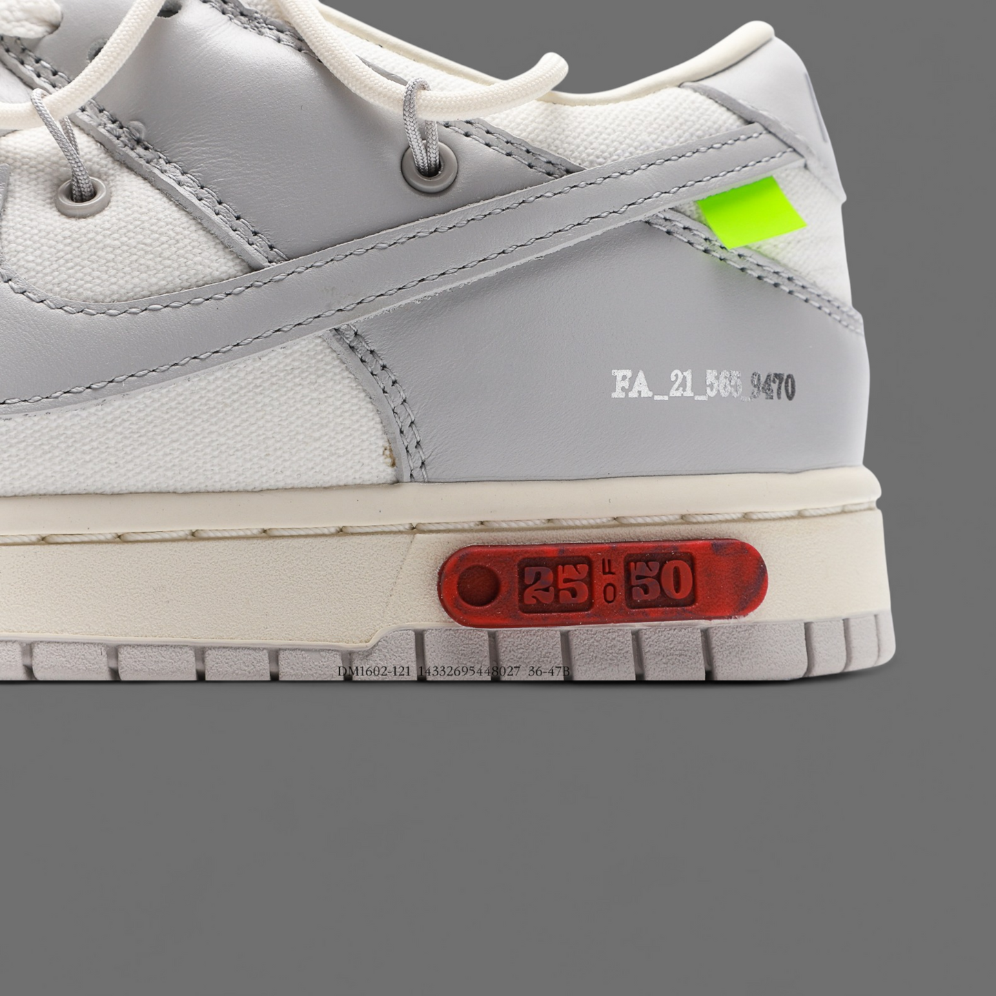 Nike X Off-White x Off-White Dunk Low Sneakers | Grey |