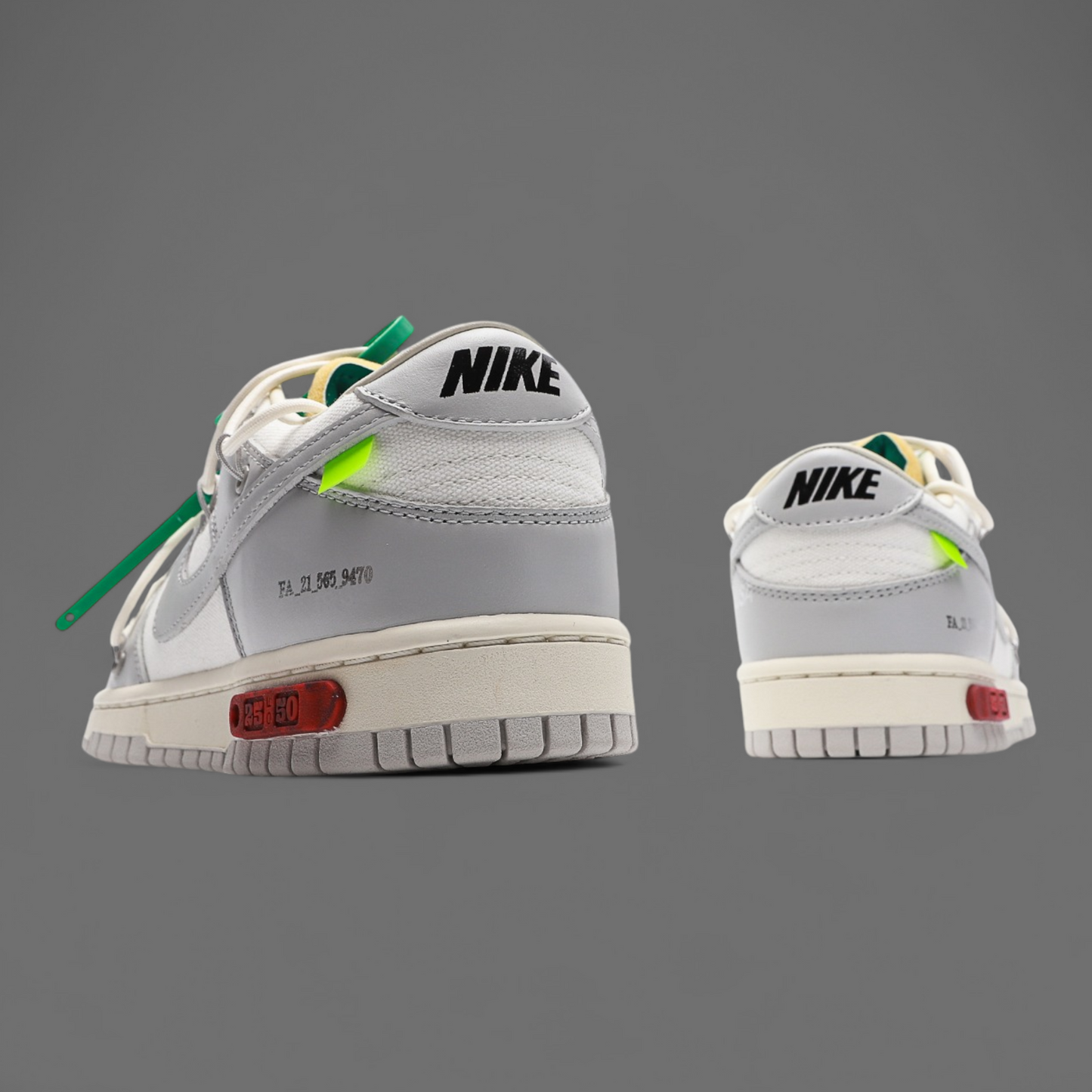 Nike X Off-White x Off-White Dunk Low Sneakers | Grey |