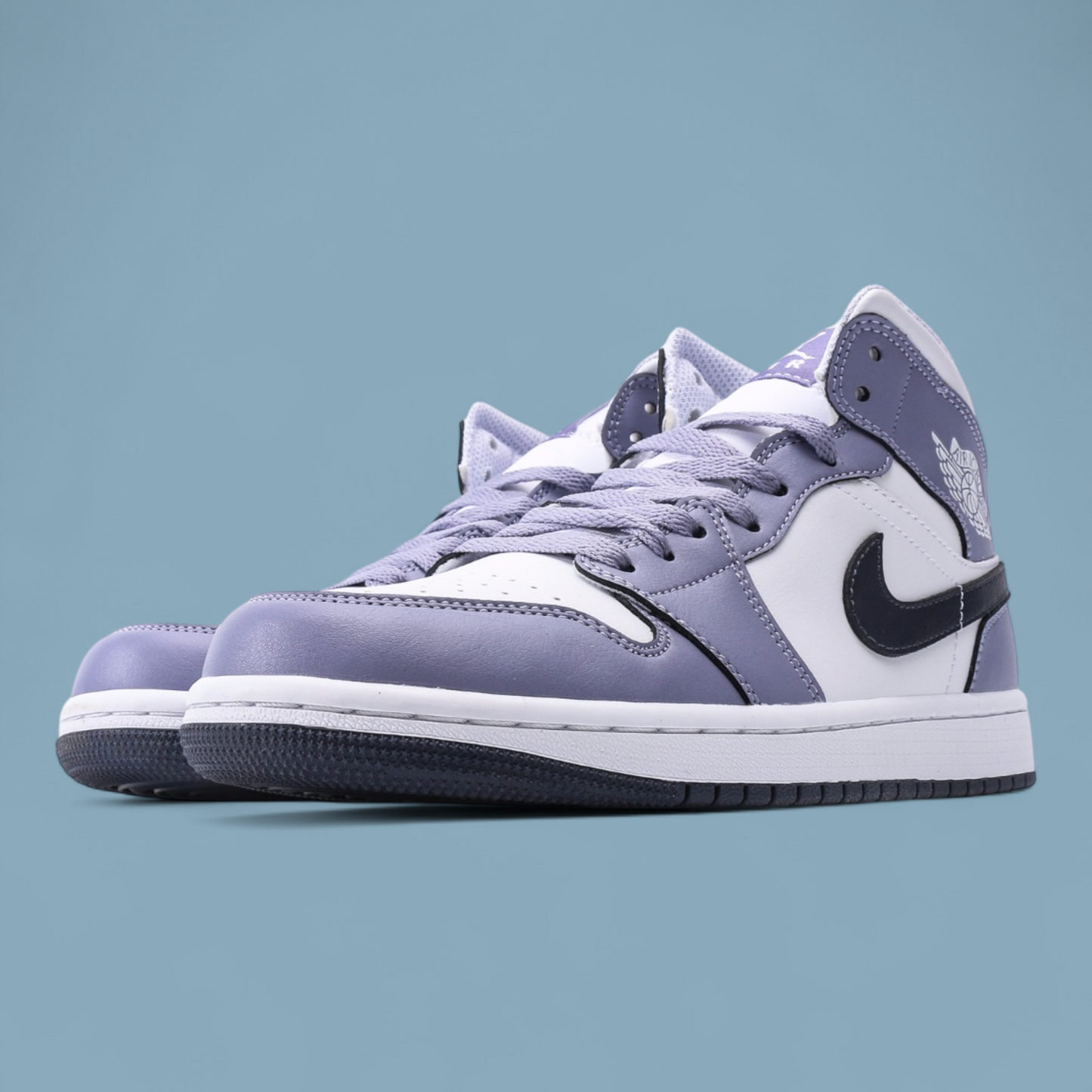 Nike Air Jordan 1 Mid AJ1 Dark Blue Grey