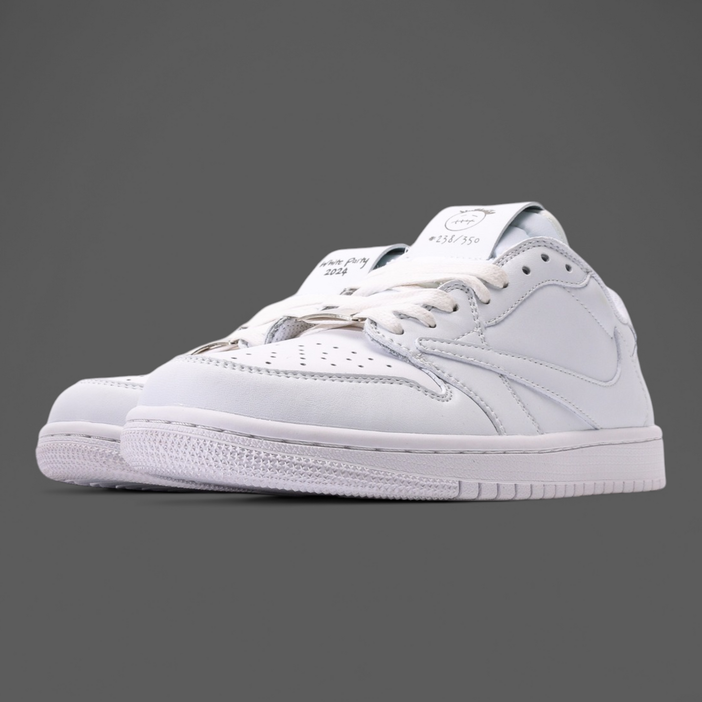 Travis Scott x Air Jordan 1 Low Triple White