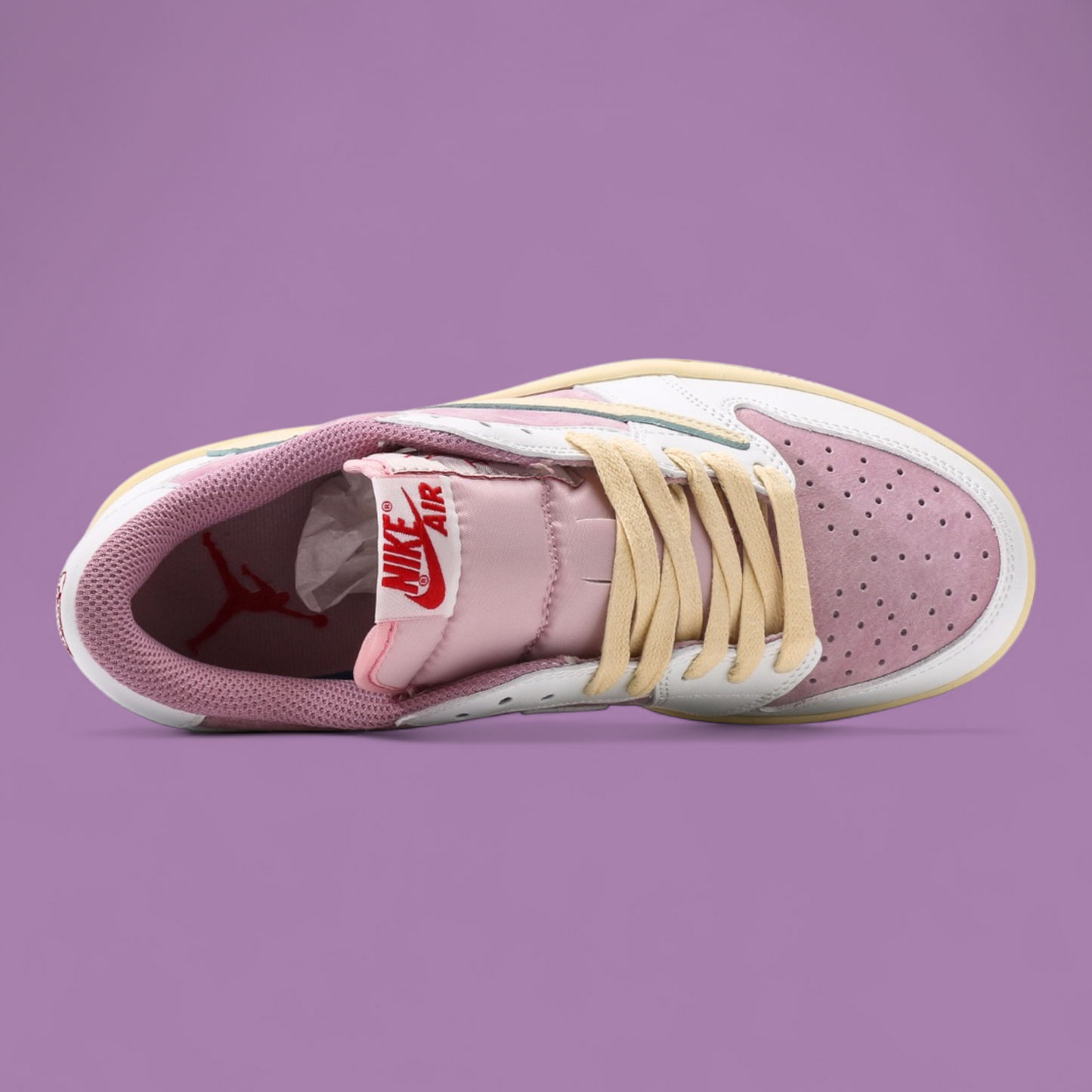 Travis Scott Jordan 1 Low Shy Pink
