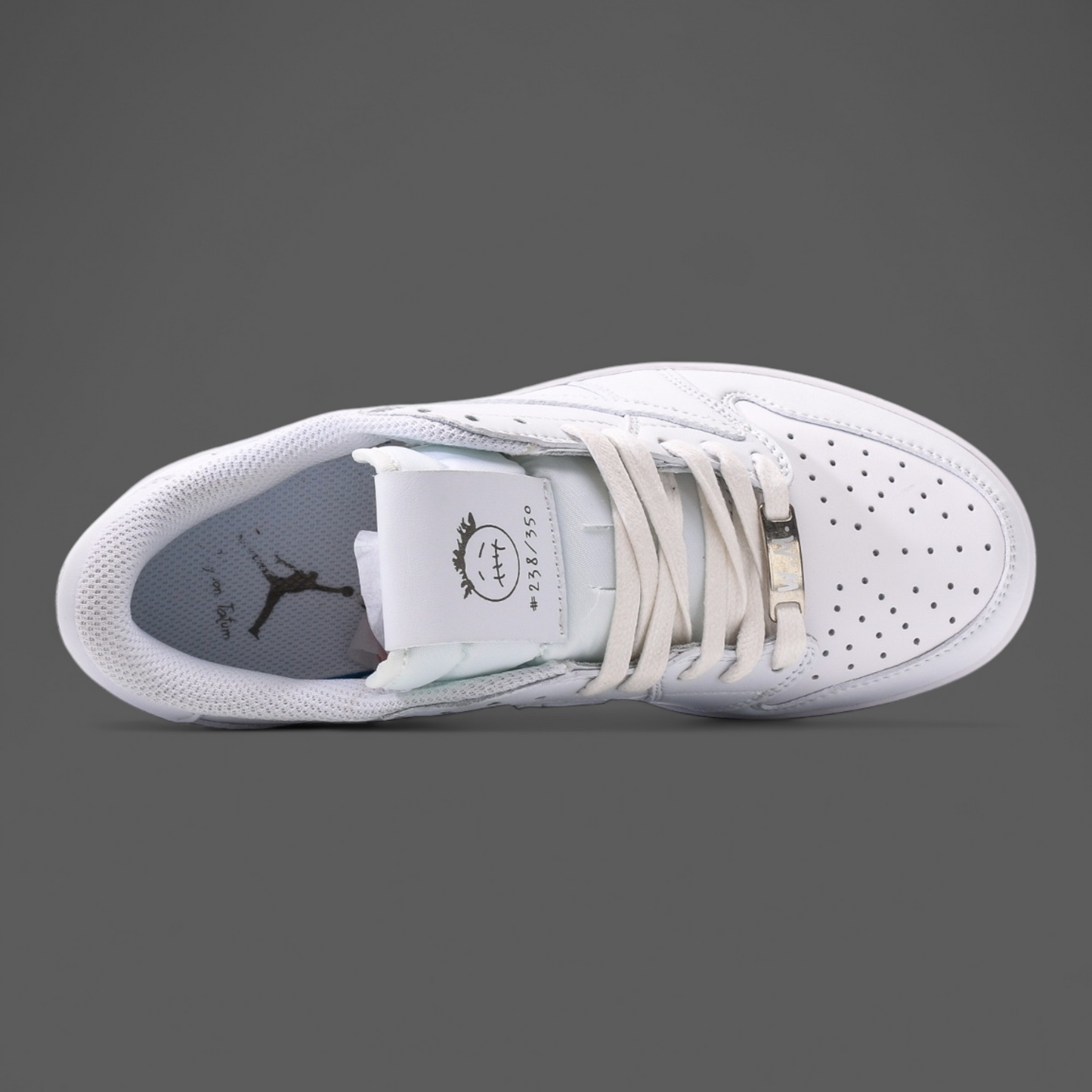 Travis Scott x Air Jordan 1 Low Triple White