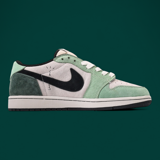 Travis Scott x Air Jordan 1 Low OG Verde Branco