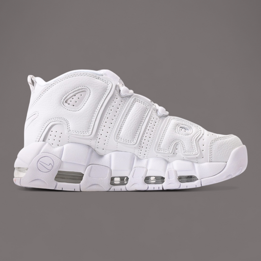 Nike air more uptempo white chrome
