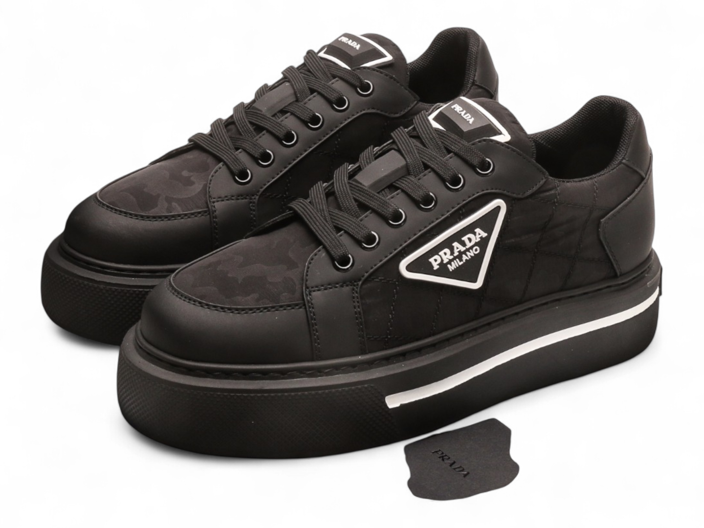 Prada Downtown leather Black