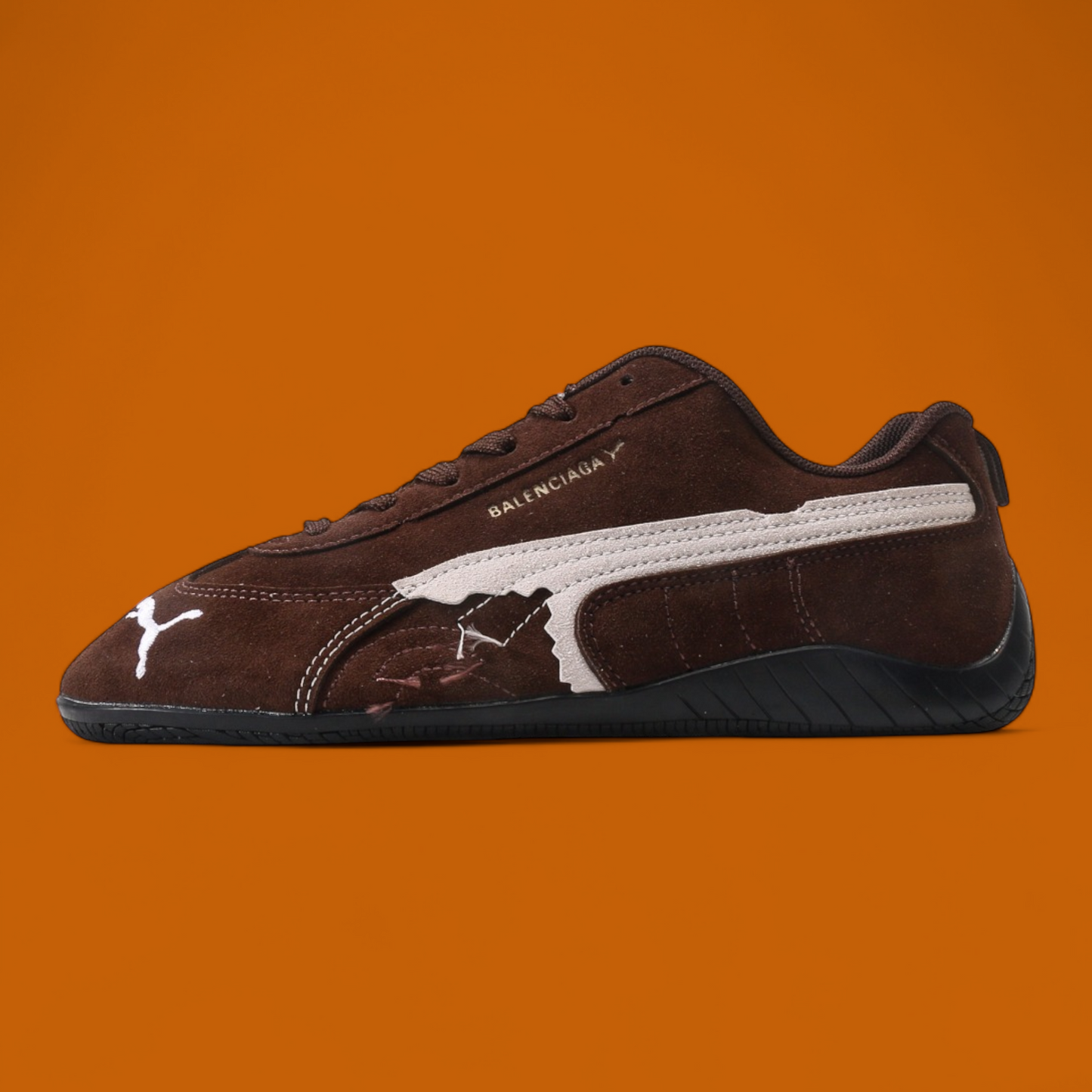 Balenciaga x Puma Speedcat Velvet Brown