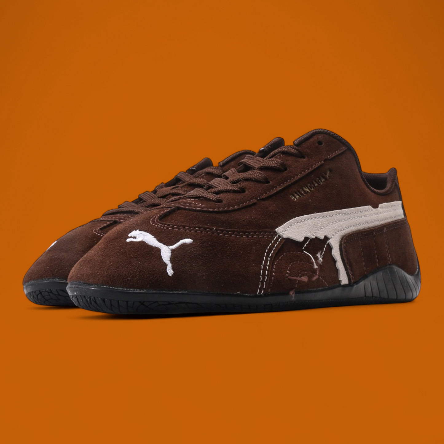 Balenciaga x Puma Speedcat Velvet Brown