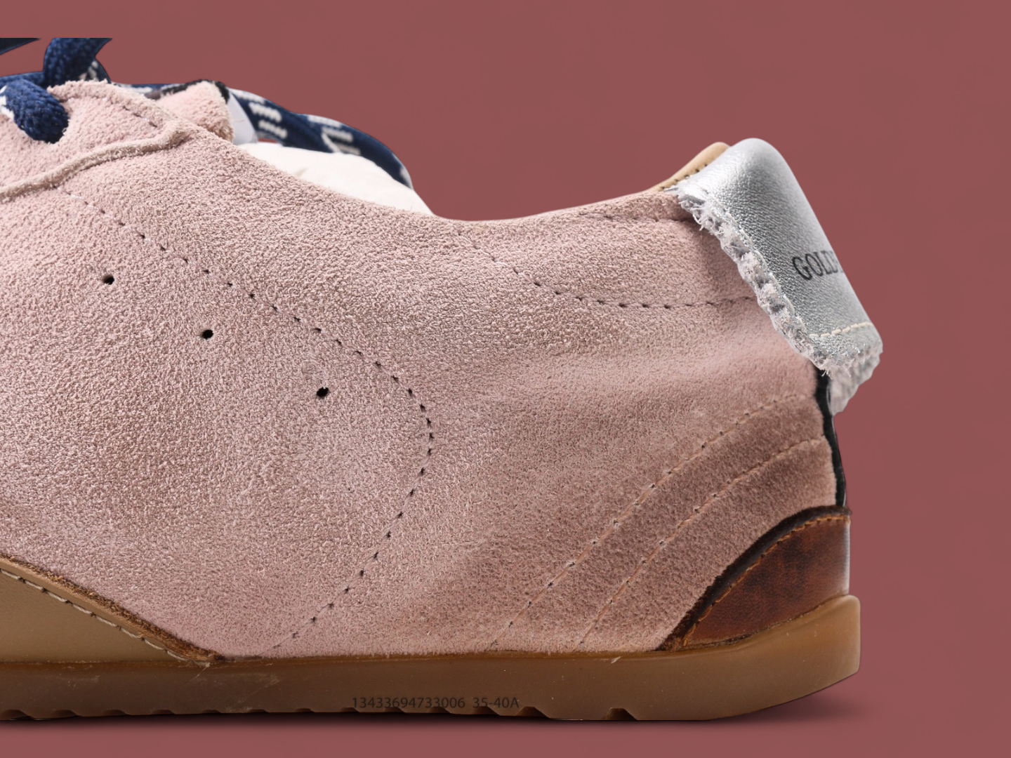 Golden Goose star-patch low-top Pink