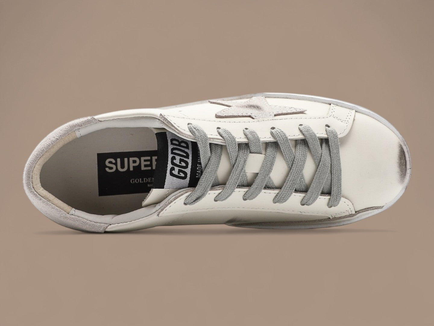 Golden Goose  Super-Star silver sparkle