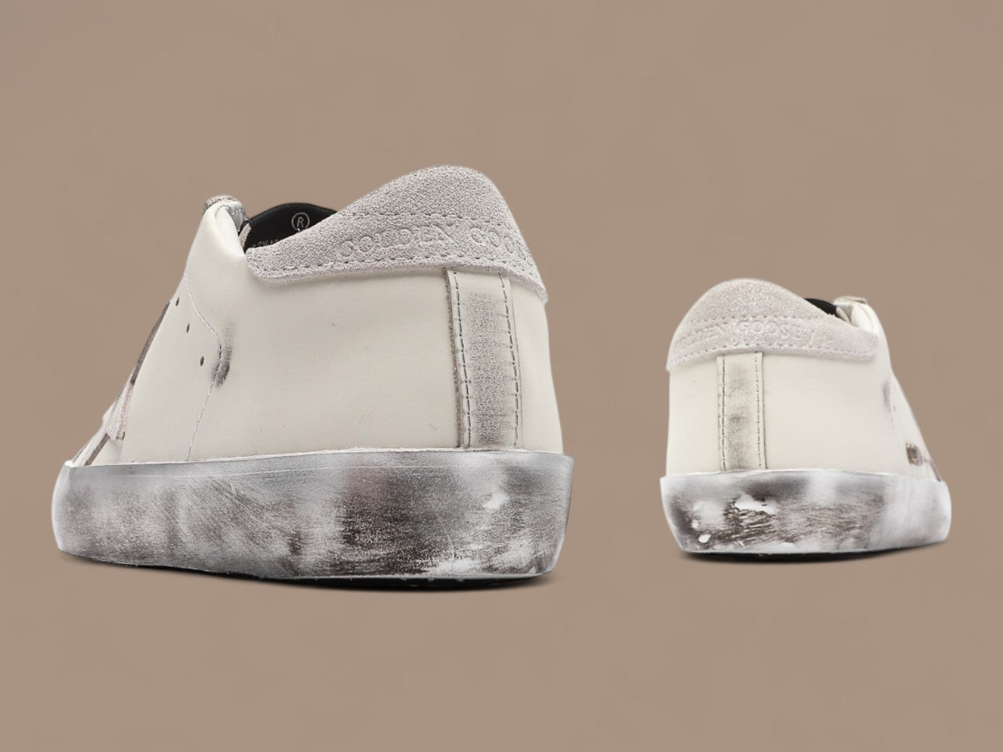 Golden Goose  Super-Star silver sparkle