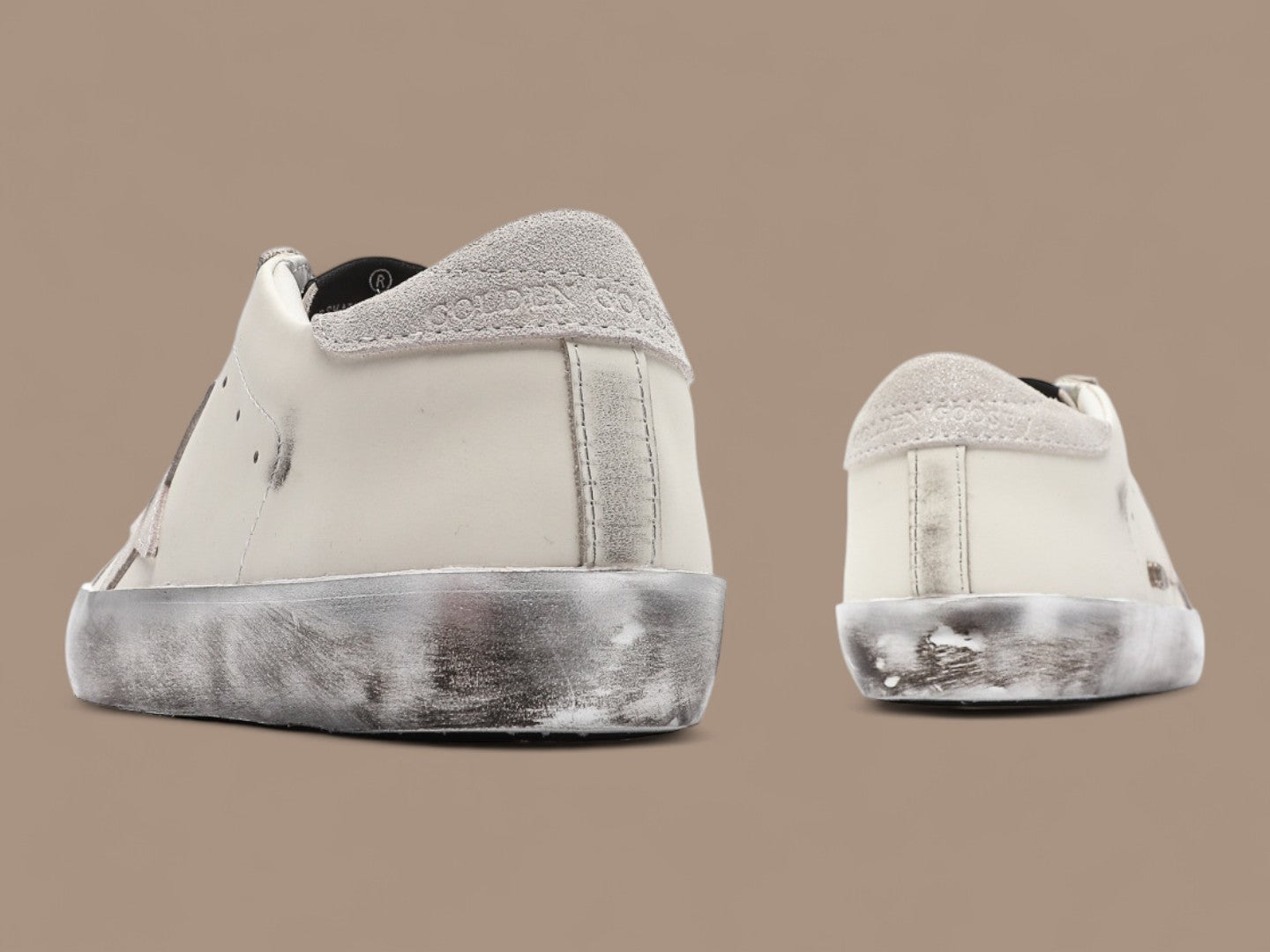 Golden Goose  Super-Star silver sparkle