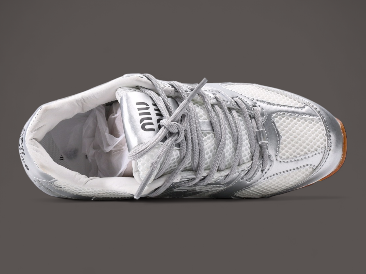 New Balance X Miu Miu 530 SL Metallic Silver