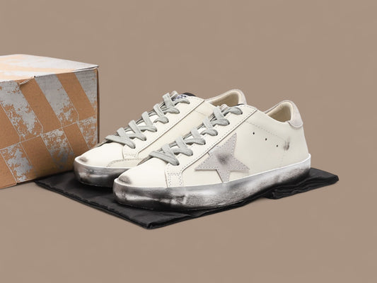 Golden Goose  Super-Star silver sparkle