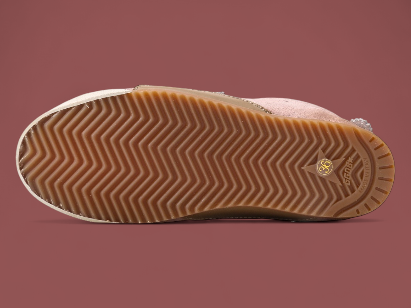 Golden Goose star-patch low-top Pink