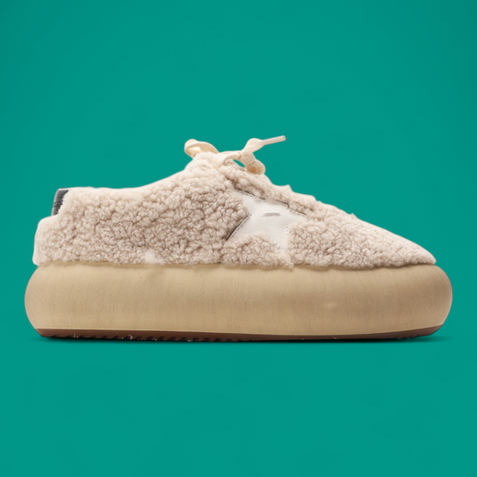 Golden Goose Space Star 'Beige Shearling'