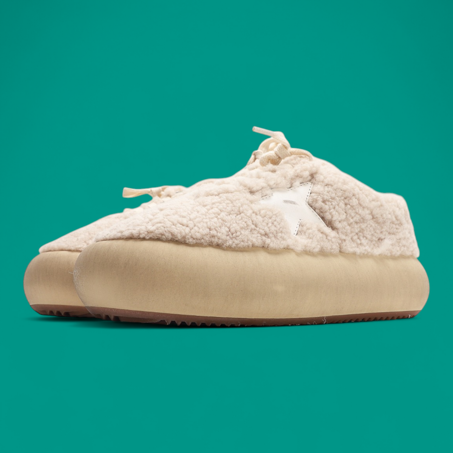 Golden Goose Space Star 'Beige Shearling'