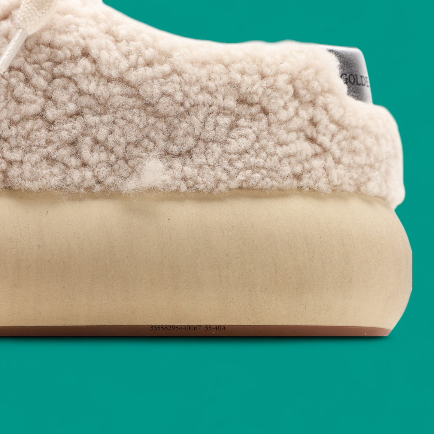 Golden Goose Space Star 'Beige Shearling'