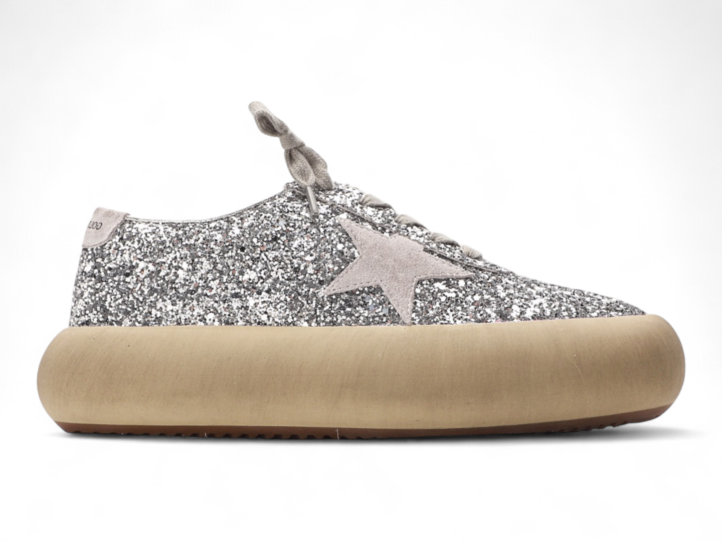 Golden Goose Space Star  silver glitter