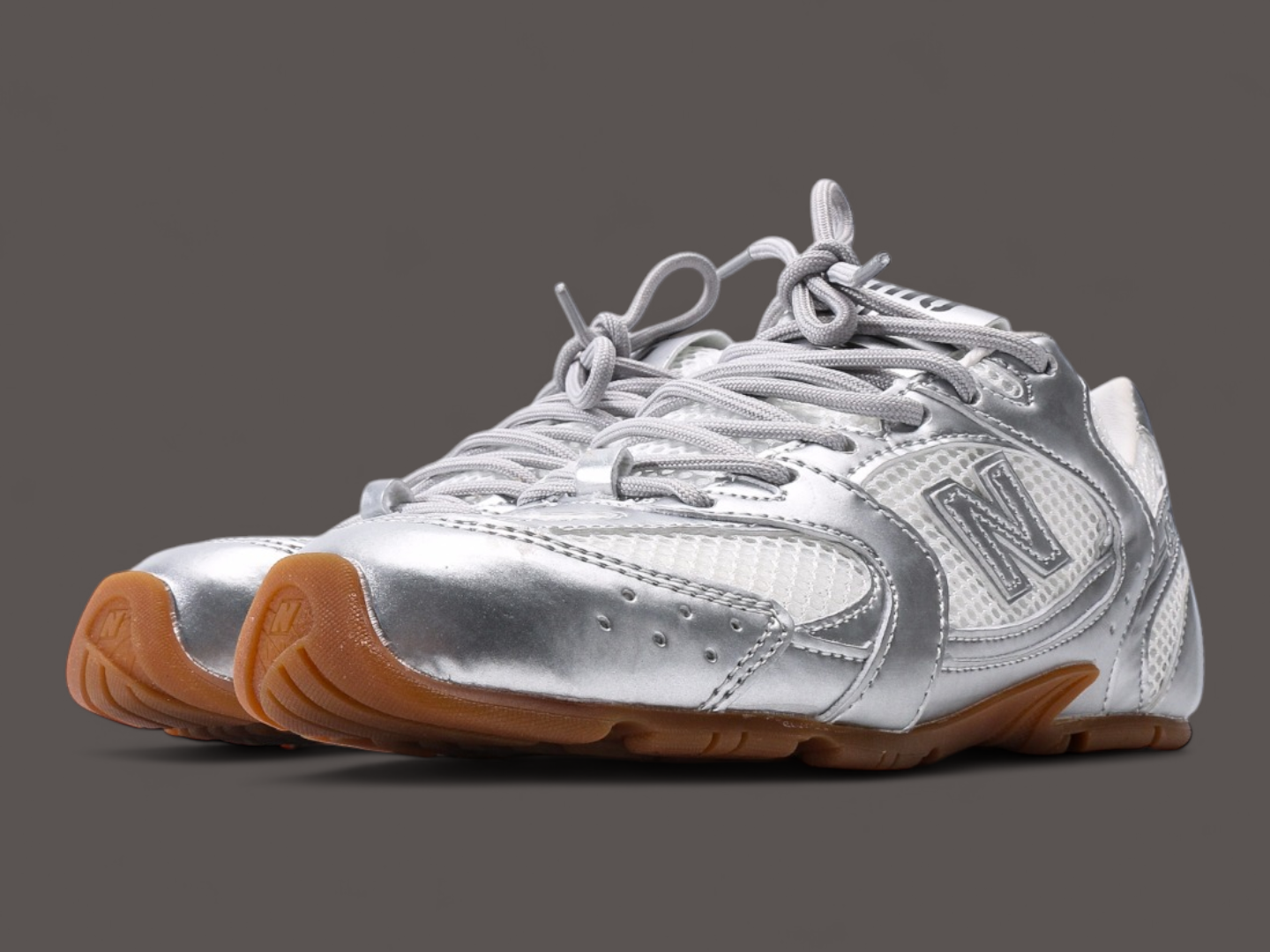 New Balance X Miu Miu 530 SL Metallic Silver