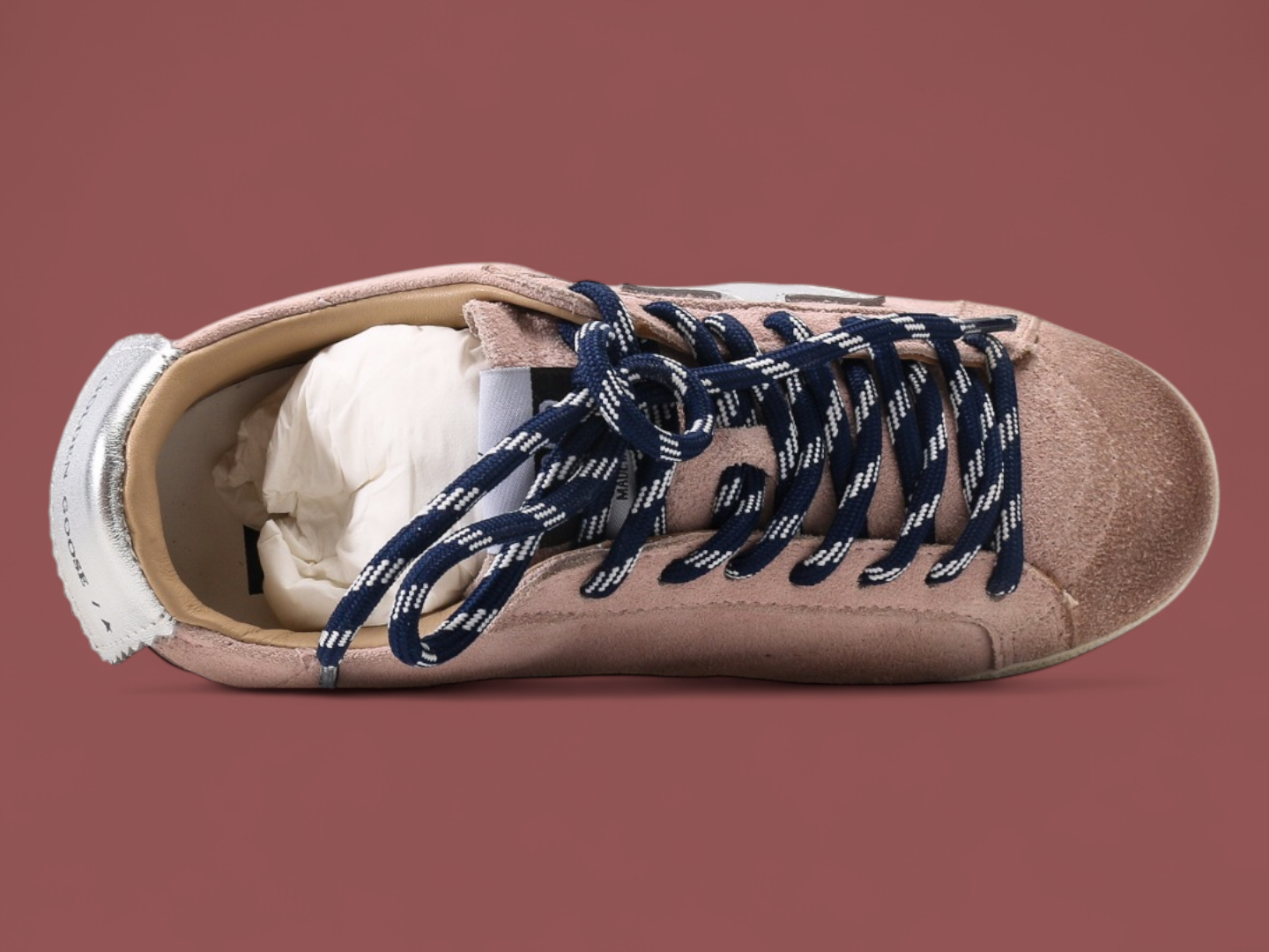 Golden Goose star-patch low-top Pink