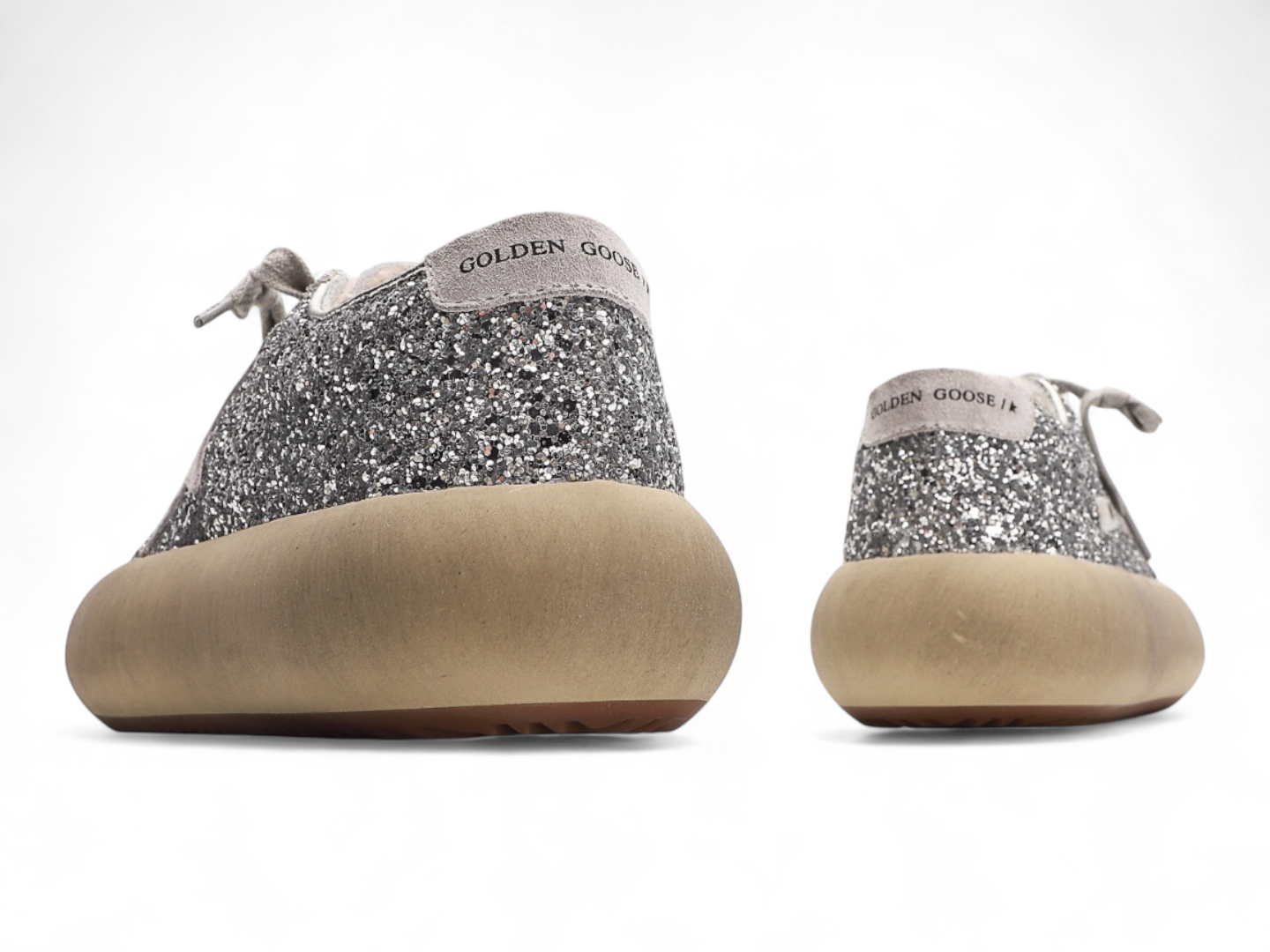 Golden Goose Space Star  silver glitter