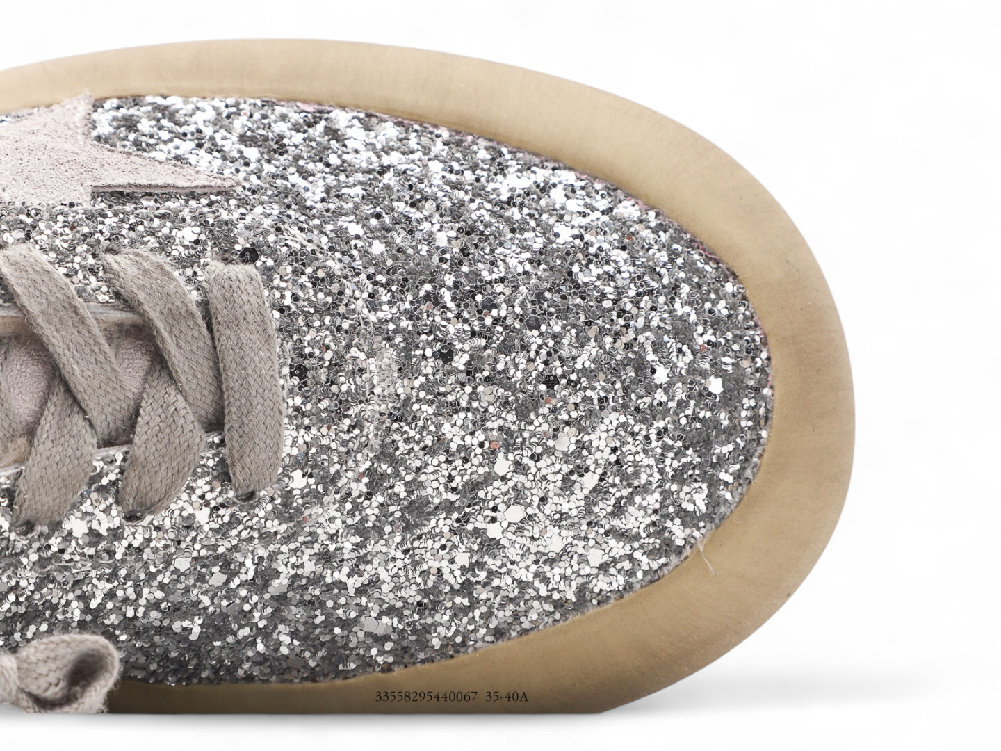 Golden Goose Space Star  silver glitter