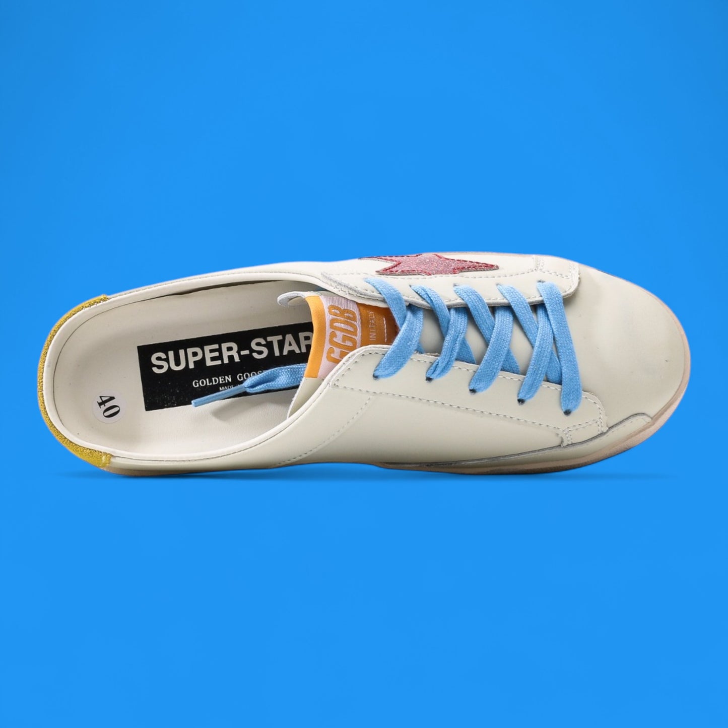 Golden Goose Superstar Slipper Blue