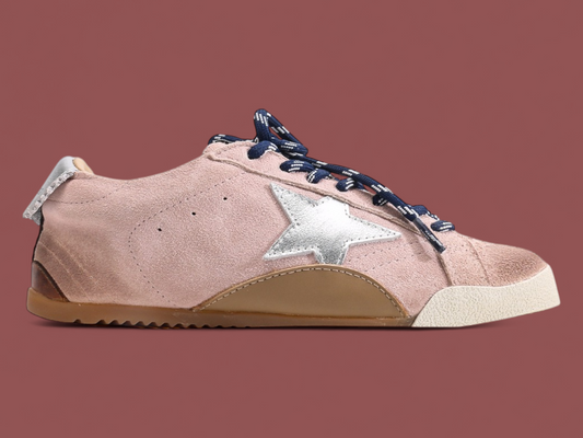 Golden Goose star-patch low-top Pink