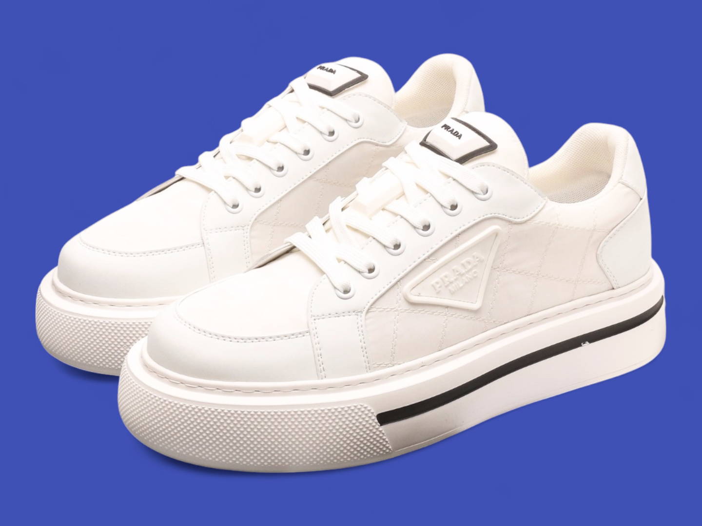 Prada Downtown leather white