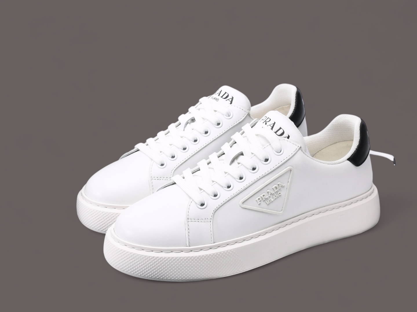 Prada Macro low-top white